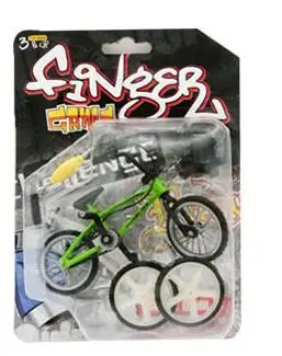 Мини-Пальчиковый BMX велосипед Флик Трикс Finger Bikes игрушки BMX модель велосипеда велосипед Tech Deck гаджеты Новинка кляп игрушки - Цвет: Зеленый