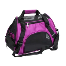 Собаки Перевозчики сумки нейлоновая сетка дышащий мешок с ремешком для маленьких собак и кошек домашних животных сумка для переноски S-L chien чат honden ta