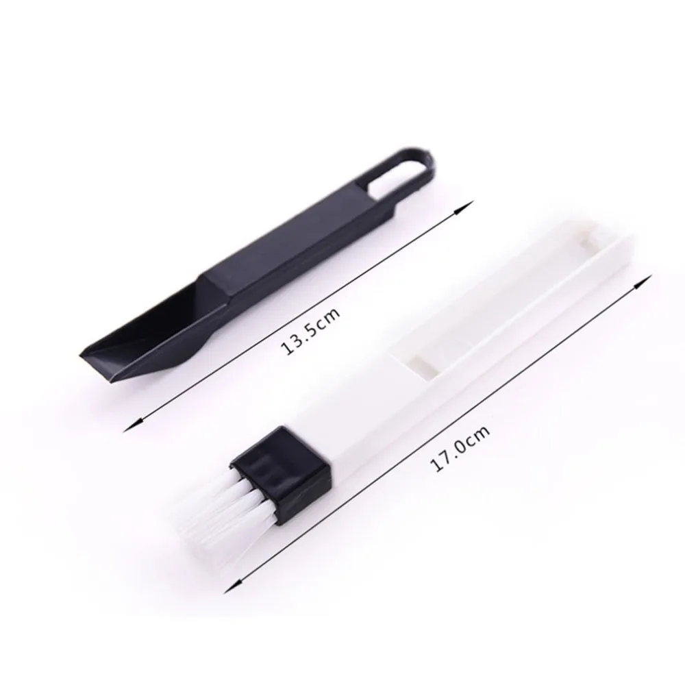Herramienta de limpieza de ventana de ordenador multifunción cepillo de ventana ranura teclado Nook pala de polvo
