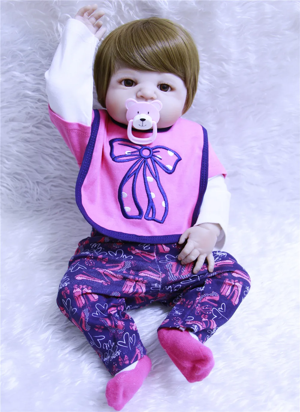 22 дюйма bebe силиконовые куклы Reborn Baby ручной работы мягкие тела новые Reborn игрушечные пупсы, куклы домашние детские игрушки партнеры по росту 50-55 см