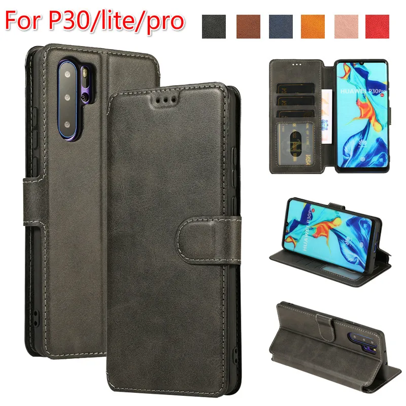 Роскошный кожаный магнитный чехол для huawei p30 lite P30 pro Huawei P20 Mate20 P Smart Plus 2019|Бамперы| |