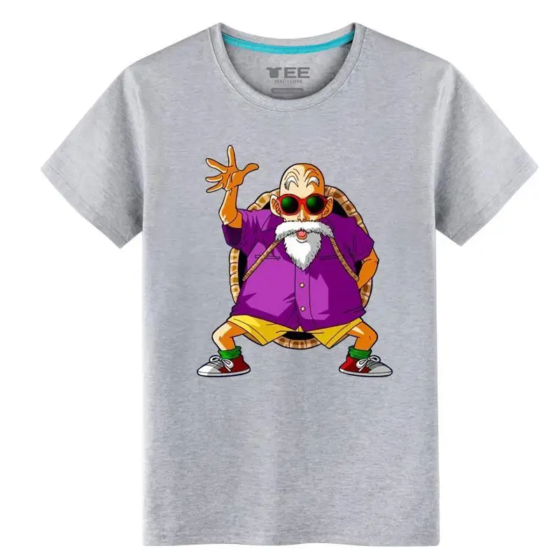 

High-Q DRAGON BALL Son Goku Kakarotto t-shirt tee t shirt DRAGON BALL Kame Sennin Master Roshi cotton loose T-Shirt t shirt