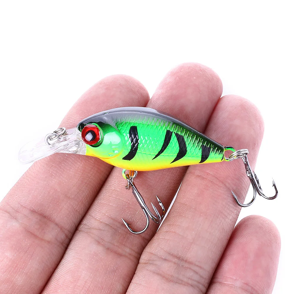 ThunderShower 1pcs Small Crankbait Hard Bait Swimbait Bass Wobblers Fishing Tackle 5cm 4g | Спорт и развлечения