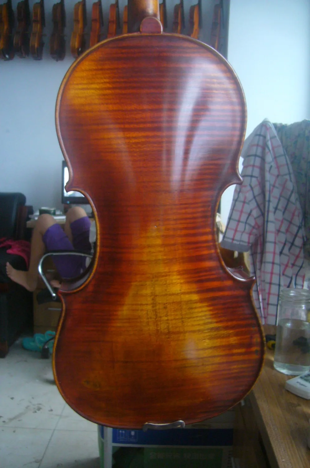 

One piece back hand made 16 inches viola Amati model 1566 old antique style viola