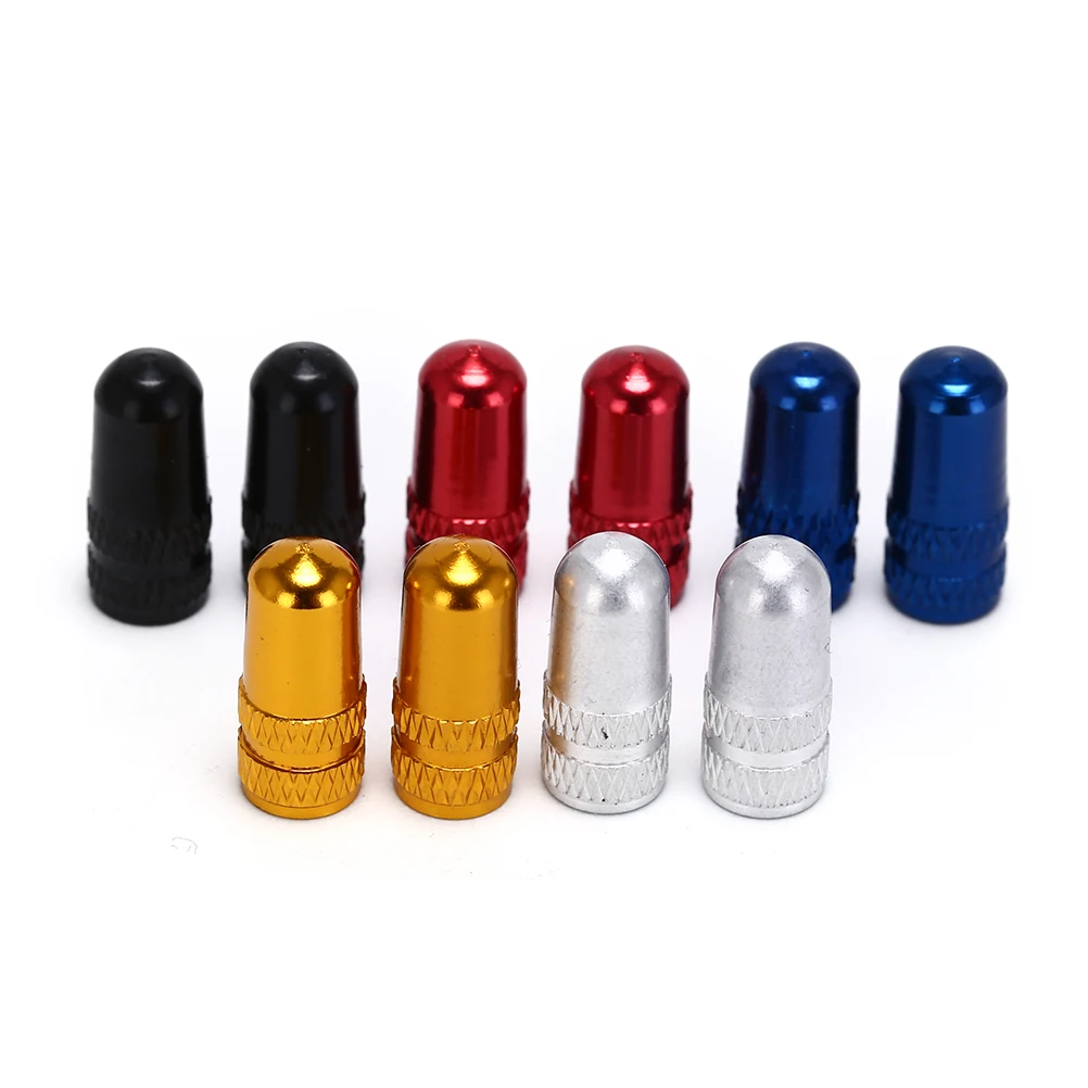 5pcs Bike Bicycle Fixie MTB Presta Wheel Rim Tyre Stem Air Sclaverand Valve Caps