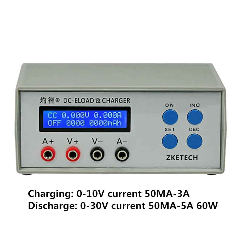 Battery Capacity Tester Portable Power Bank Performance Electronic Load Charger EBC-A05+ Y | Инструменты