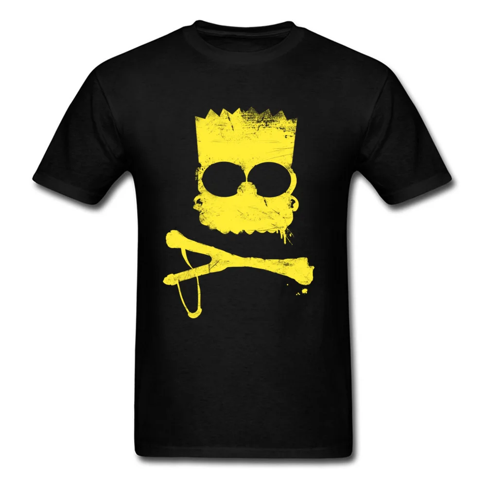 O-Neck Bart 100% Cotton Men T Shirts Family Short Sleeve Tees Prevailing Gift Tops Tees Top Quality Bart black