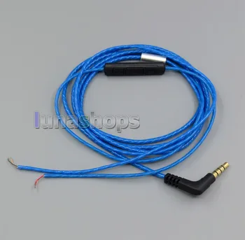 

LN005141 L Shape + Volume Remote Bulk Cable For DIY Custom Earphone cable Samsung HTC iPhone iPod iTouch Seires