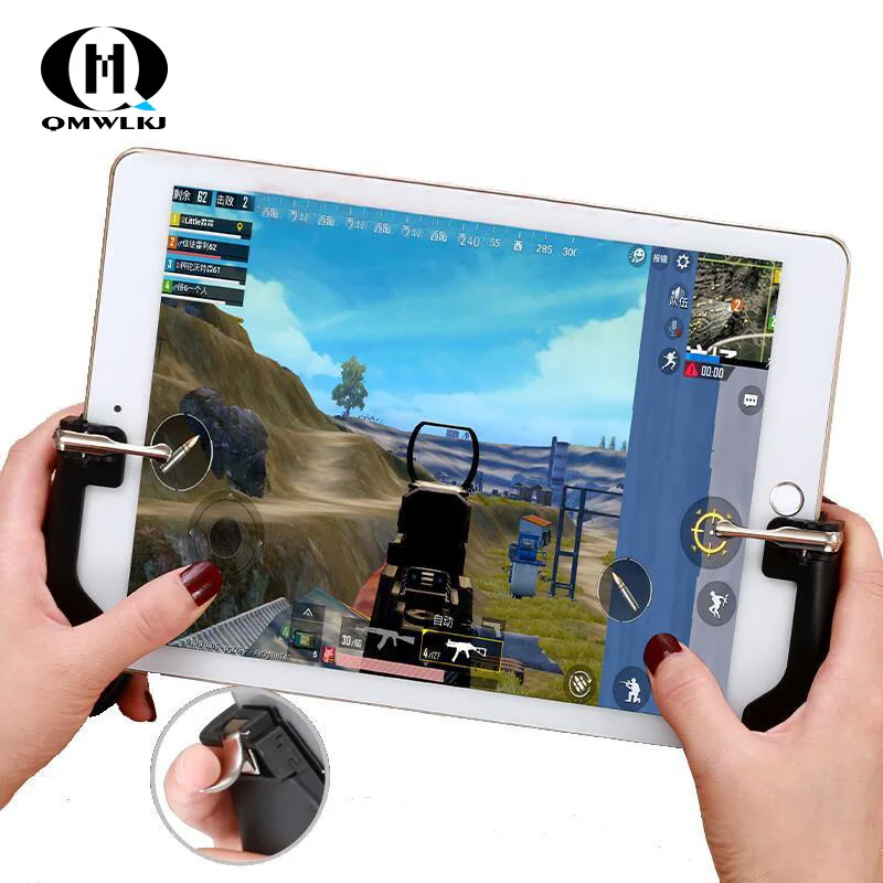 

PUBG Mobile Trigger/Controller Fire Button Aim Key Mobile Games Grip Handle L1R1 Shooter Joystick for Ipad Tablet&phone 2in1