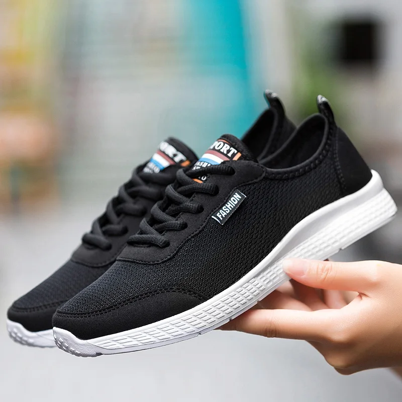 Autumn Winter Fashion Designer Black Sneakers Breathable Casual Shoes Mens Lace-up Man Trainers Brand Luxury Shoes Men US5-12.5