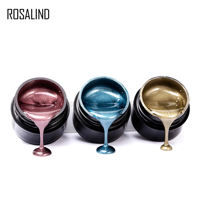 

ROSALIND Gel Nail Polish 5D Cat Eyes Gel Vernis Semi Permanent Varnish Hybrid Magnetic Soak Off LED UV Top Coat For Nail Art