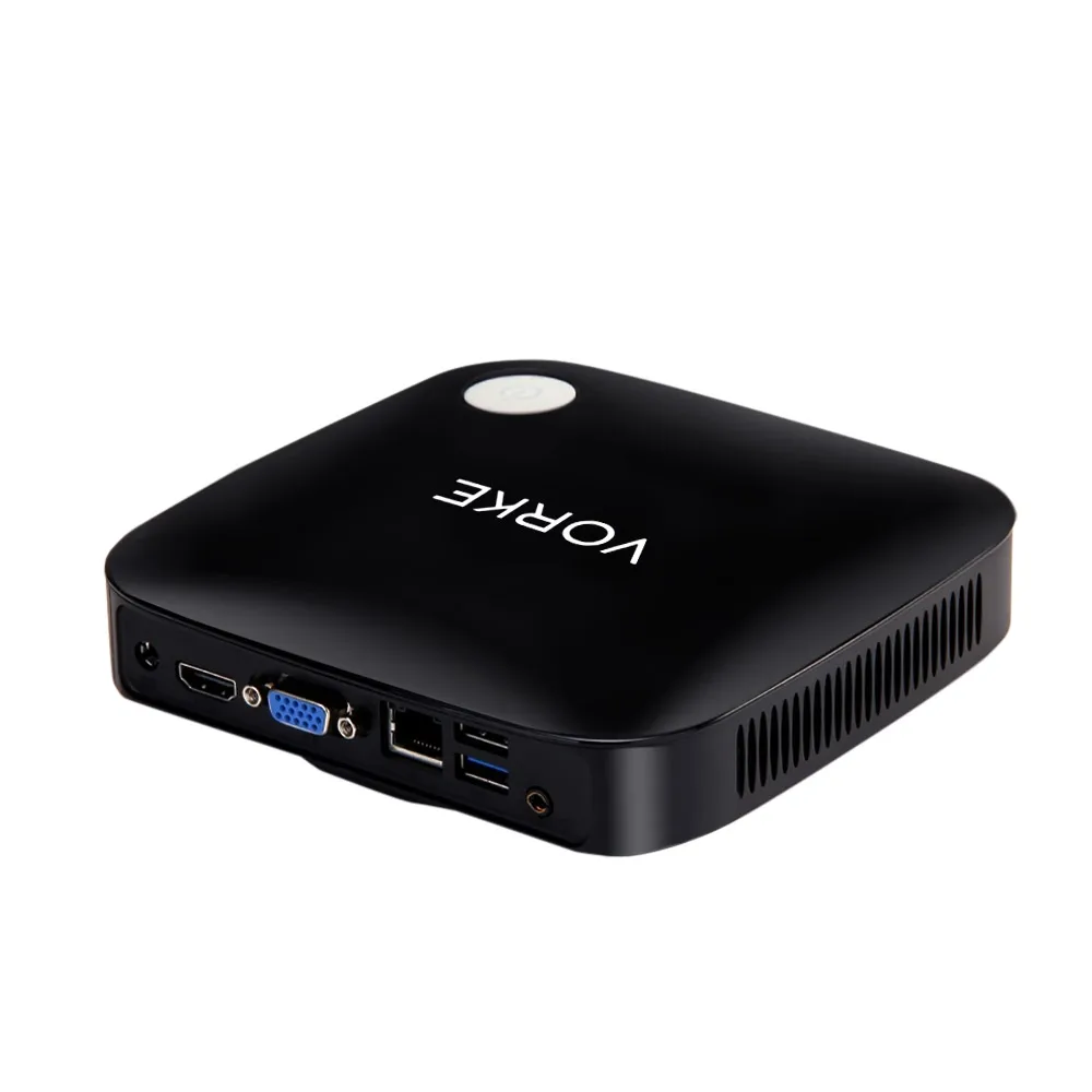 Vorke V1 плюс Windows 10 Mini PC ТВ Box Intel Apollo Lake J3455 2 3 ГГц 4 ГБ Оперативная память 64 SSD 802.11AC