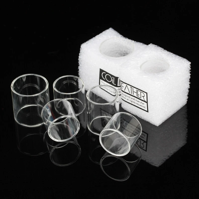 

10pcs/lot Coil Father Replacement Glass Tube for Melo 3/ Melo 3 Mini Tank iJust 2 iJust S TFV8 RTA Nrg Pyrex Glass Tank