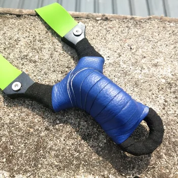 

2017 Stainless Titanium Steel Metal Slingshot Catapult Sling Shot Marble Outdoor Hunting Accessories with Powerful Rubber Band