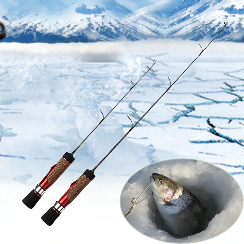 Новая зимняя Рыболовная катушка для подледной рыбалки, ручка, приманка для рыбалки, вращающаяся литая жесткая удочка