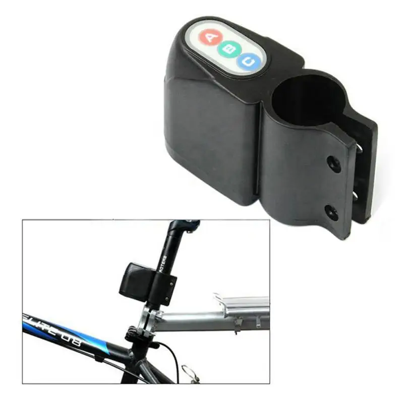 

New Lock Bicycle Cycling Wireless Remote Control Vibration Alarm Anti-Theft Bicycle Accessory Easy To Install Cycling Alarm