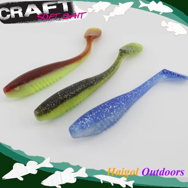 

5 inch big paddle tail soft bait shad lure for boat fishing and rock fishing #J1501-130