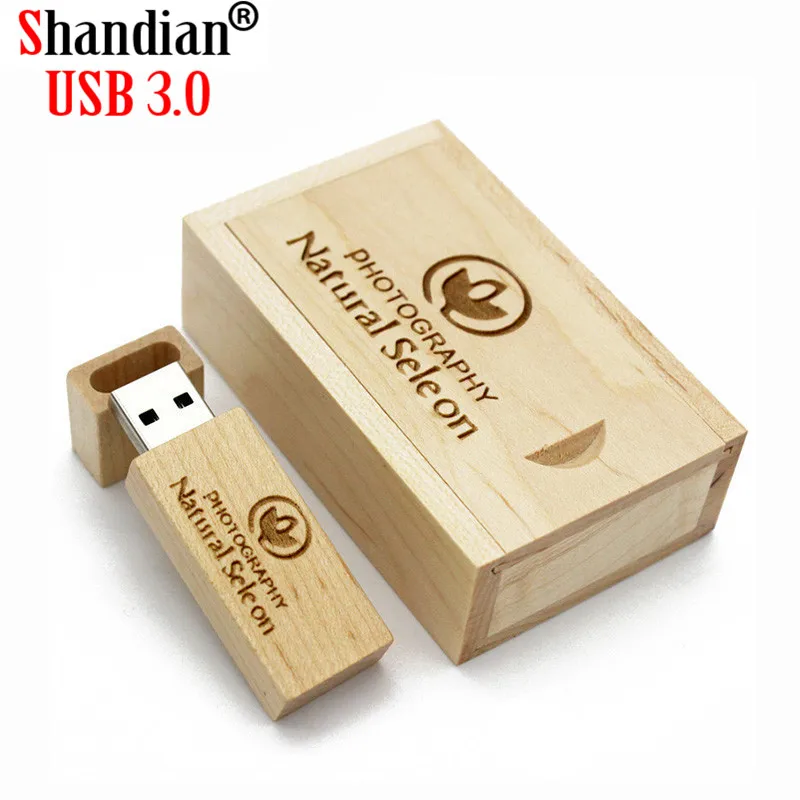 SHANDIAN(более 10 шт. бесплатный логотип) фотография деревянный usb+ коробка usb флеш-накопитель memory stick pendrive 8 ГБ 16 ГБ 32 ГБ 64 Гб свадебные подарки