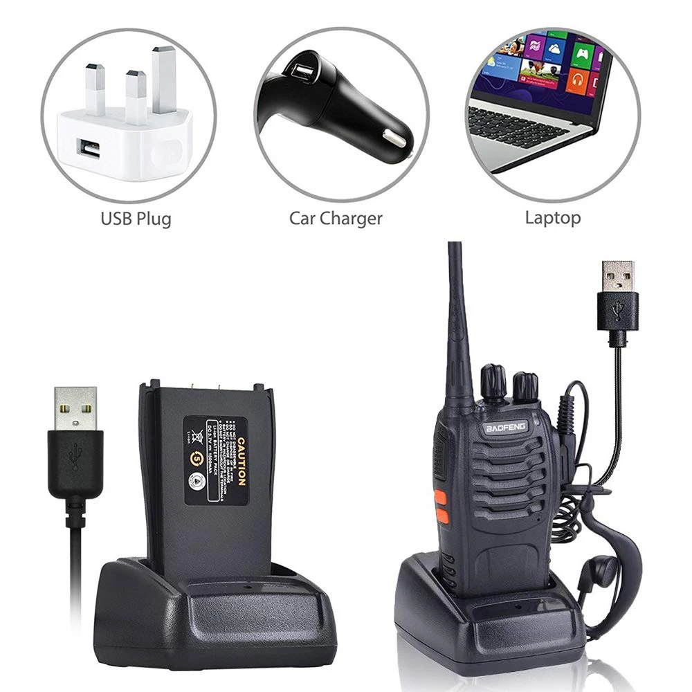 6PCS Two-Way Radio Walkie Talkie Handy Pofung Bf
