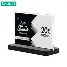 Акриловая рамка A6 стойка-держатель этикеток свадебные имя карты Стенд Примечание держатель Держатель для ценника рамка настольная рамка подставка для меню