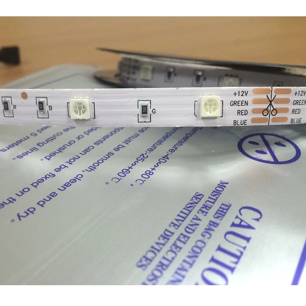 12 V 5 M RGB IP20 музыка Светодиодные ленты SMD5050 high lumen светодиодный