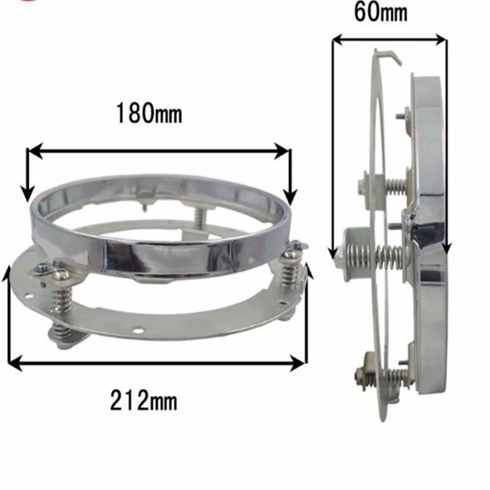 Круглый 7 дюймов светодиодный фар Монтажный кронштейн/переходное кольцо для 07-16 Jeep Wrangler JK мотоцикла Harley
