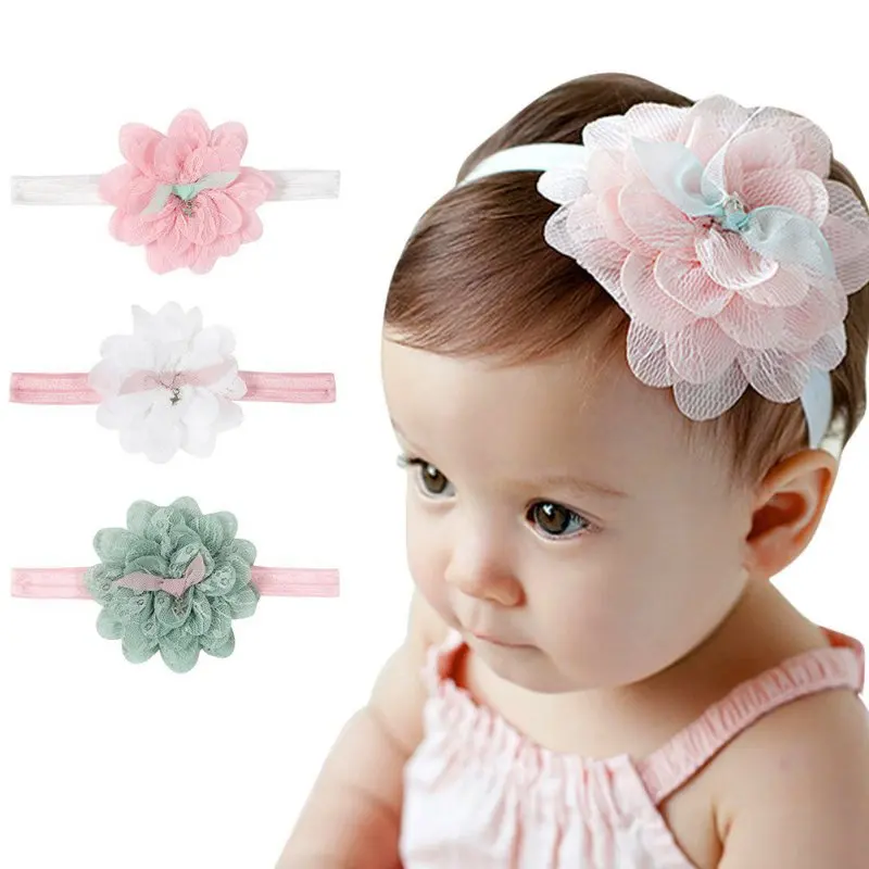 

Newborn Infant Hair Accessories Lovely Girl Baby Lace Flower Hair Band Toddler Headband HOT cheaper