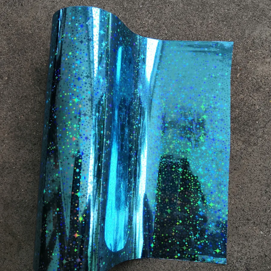 Holographic foil hot stamping foil hot press on paper or plastic sky