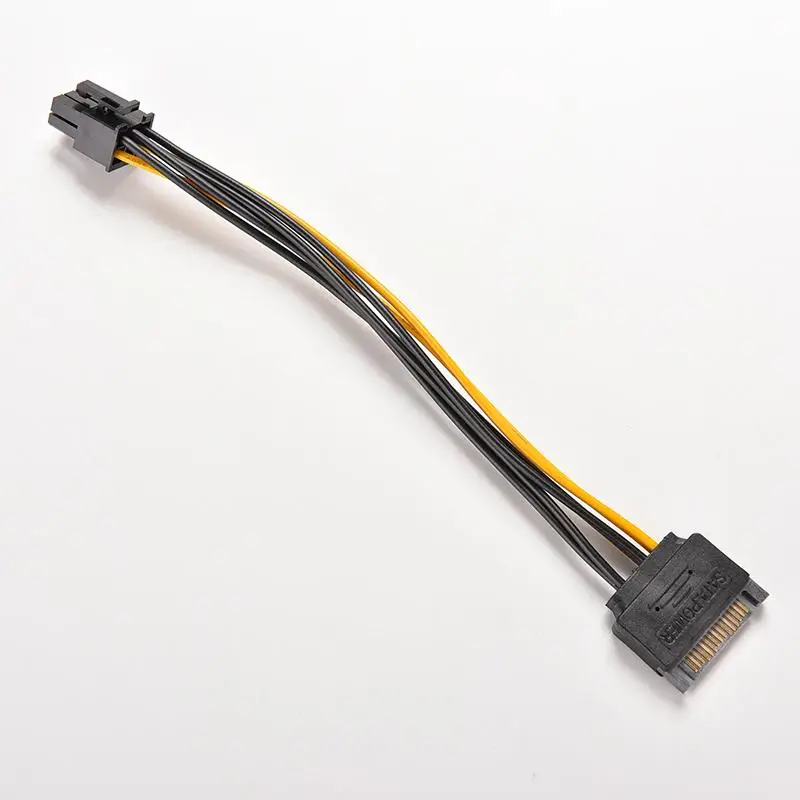 Адаптер питания для видеокарты PCI-E 1 шт. 15 контактов SATA штекер-6 PCI-Express кабель ПК