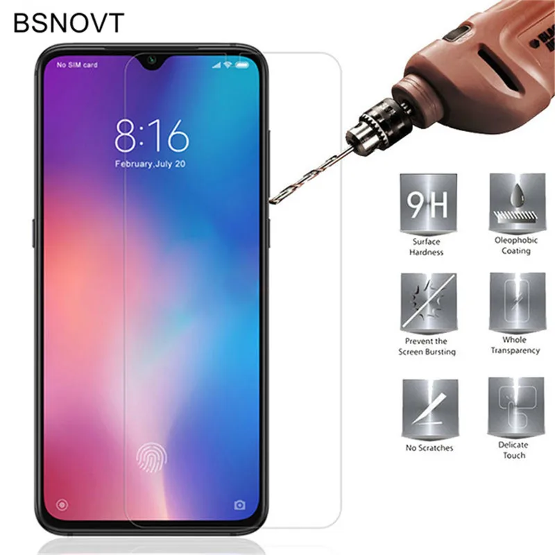 

2PCS Screen Protector Glass Xiaomi Mi 9 Tempered Glass For Xiaomi Mi9 Glass Xiaomi Mi9 Mi 9 Phone 9H Film Anti-Scratch