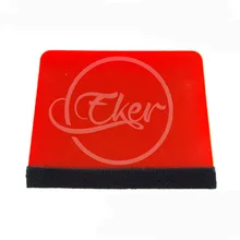 Красный Мягкий скребок с войлочным окном автомобиля Пленка Установка скребок Инструмент автомобильный стикер инструмент для обертывания автомобиля мягкий скребок