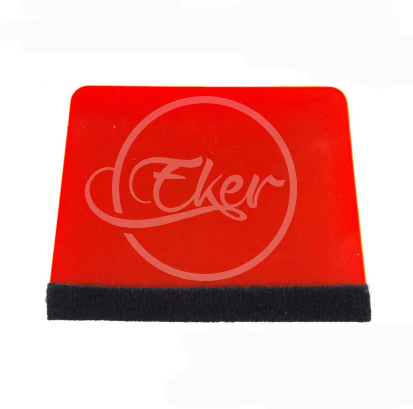 

Free Shipping Red Soft Squeegee With Felt Car Window Film Installation Tint Scraper Tool Car Sticker Car Wrap Tools Soft Scraper