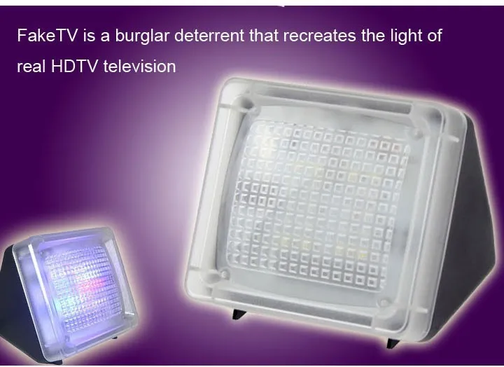 Домашний охранный светильник с автоматическим распознаванием аналогового ТВ-муляж безопасности поддельный Телевизор симулятор супер-яркий светодиодный Deters грабители, экранное движение