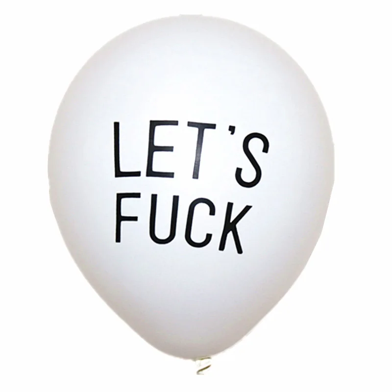 Воздушные шары, 10 дюймов, вечерние, грубые, крутые, декоративные, смешной, латексный, сексуальные, вечерние, 10 дюймов, модные - Цвет: White