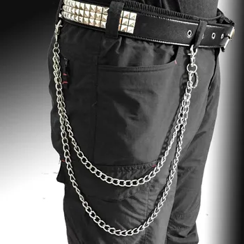 

Double Chains Gothic Hip Hop Jean Wallet Chain Punk Pants Trousers Chain