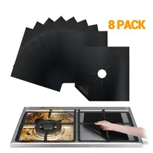 8 шт. газовое покрытие для плиты многоразовые для кухонной газовой плиты верхняя защита горелок лайнер Крышка для очистки защита газовых плит 5O0529