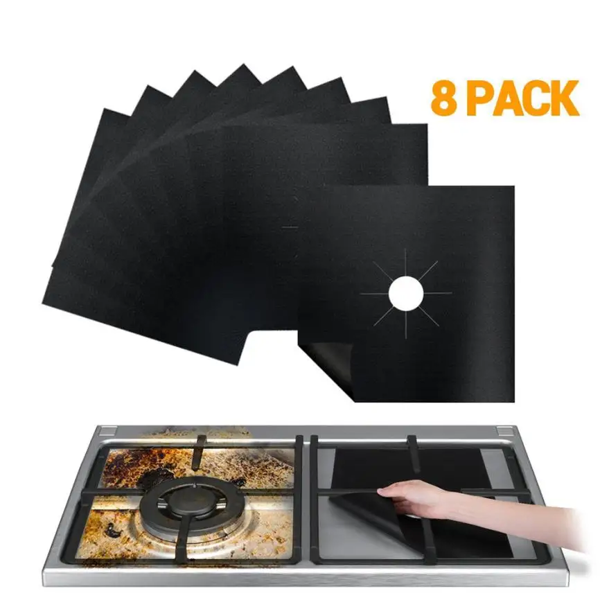 Buy 8Pcs gas stove cover Reusable Gas Range Stove Top