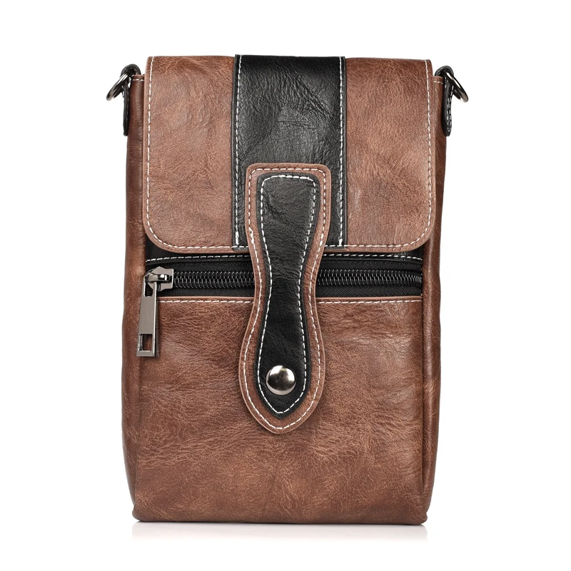 Универсальная сумка на пояс для телефона сумка-чехол на плечо для Apple iPhone7 8 XR мульти молния кошелек Флип кожаный чехол для XS Max