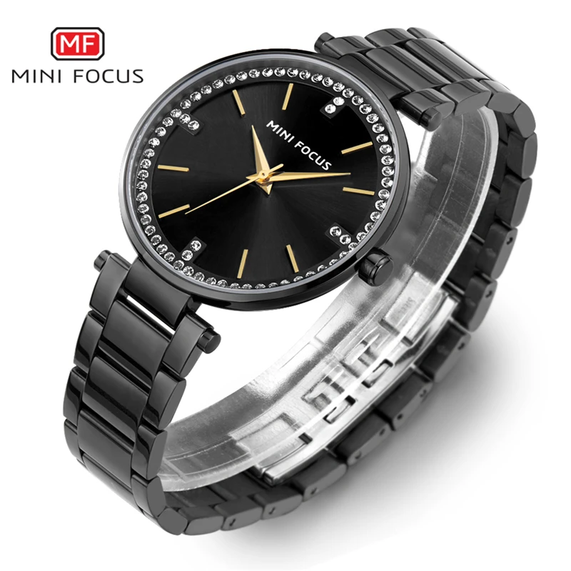 

2019 New Popular Elements Fashion Jewelry Ladies Watch Full Steel Dress Diamond Watch Ladies Quartz Clock Montres femmes