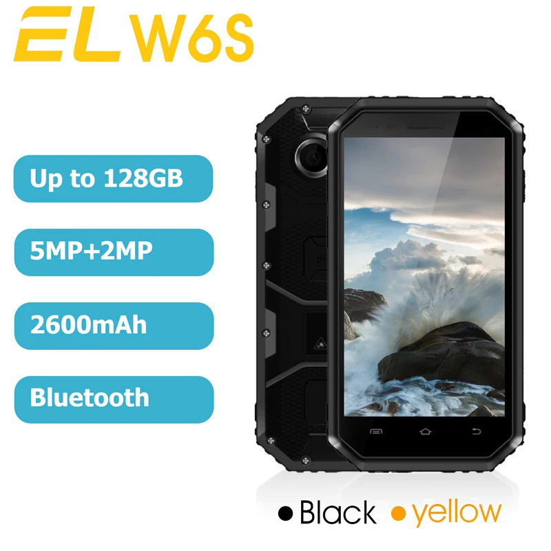 Оригинальный E &amp L W6S смартфон 3g WCDMA 4 5 дюймов SC7731 четырехъядерный 1 2 ГГц Android 6 0 IP68