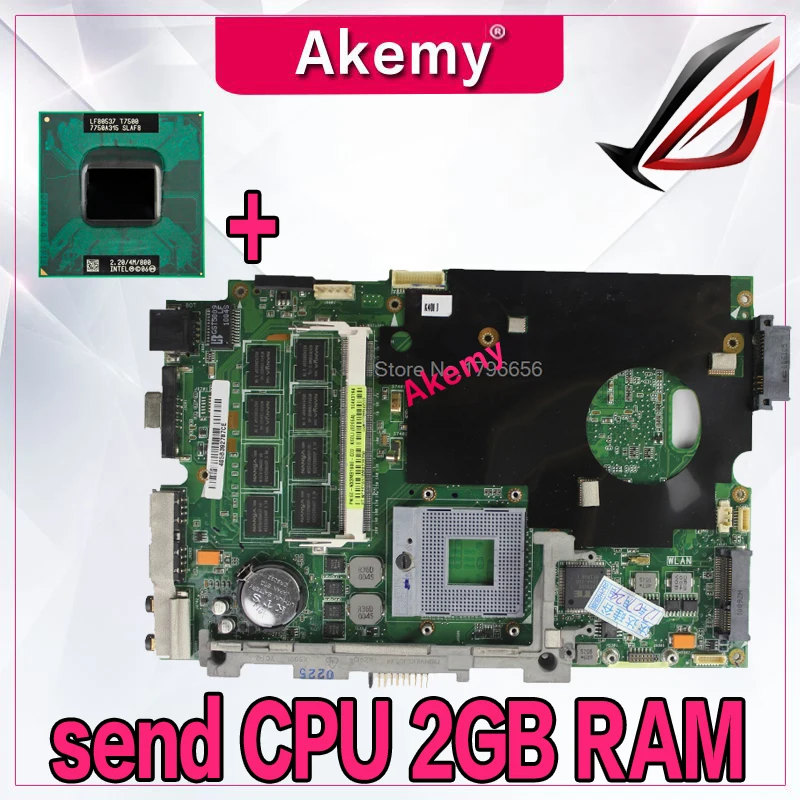 Отправьте процессор+ с 2 Гб оперативной памяти для asus K40AB K40AD K40AF K50AB K50AD K50AF K40IN K40IJ K50IJ K50IN материнская плата для ноутбука стабильное качество