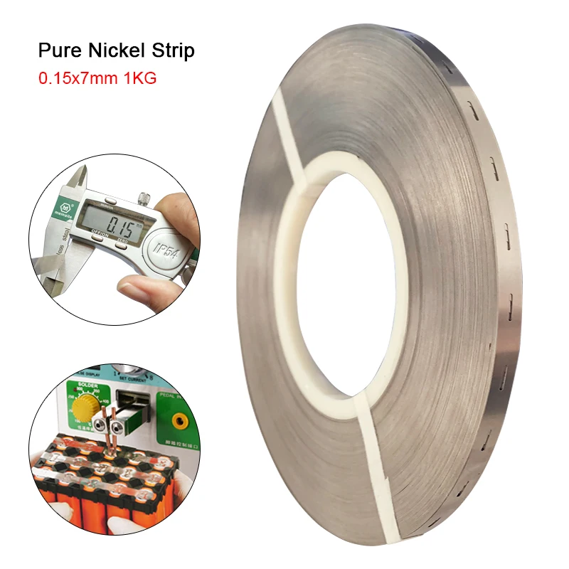 NiMh,Li-Po Battery and NiCd Battery Pack and Spot Welding Pack of 2 Meters Pure Nickel Plated Steel Strip Tape Karcy Nickel-Plated Steel for 18650 Soldering Tab High Capacity Lithium 