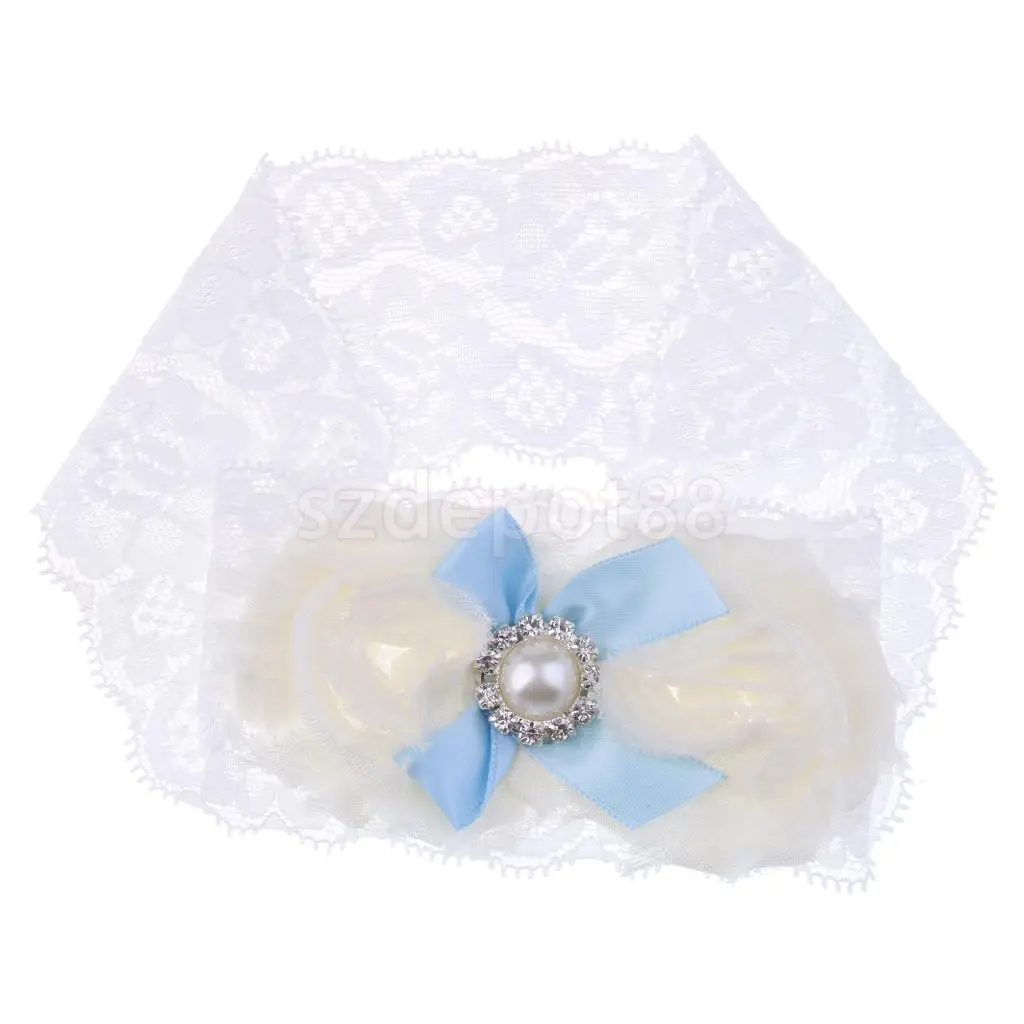 Wedding Bridal Lace Garter Flower Bowknot Elastic Toss Garter Thigh Ring Keepsake