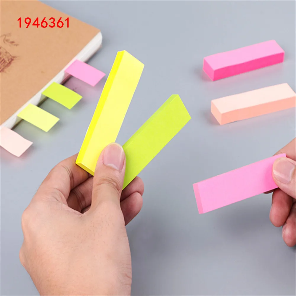 Adhesive 200 pages Paper Fingers Sticker Bookmark Memo Sticky Note Pad TB 
