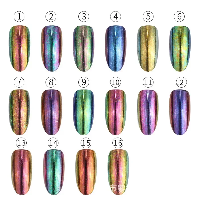 

Manicure powder flake transparent chameleon coarse powder high-grade brocade powder nail polish rubber glitter fireworks color