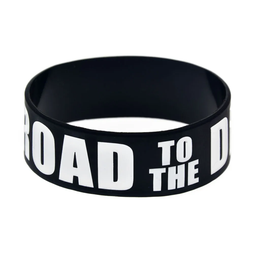 1 шт. Силиконовый браслет с надписью Road to The Dream шириной дюйм|Браслеты шармами| |