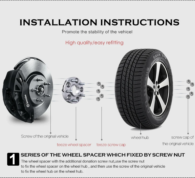 TEEZE колесные прокладки адаптеры pneus de carro PCD Конвертация custiomzation spacer от 5x112 до 5x114,3 конвертер 20 мм 2 штуки