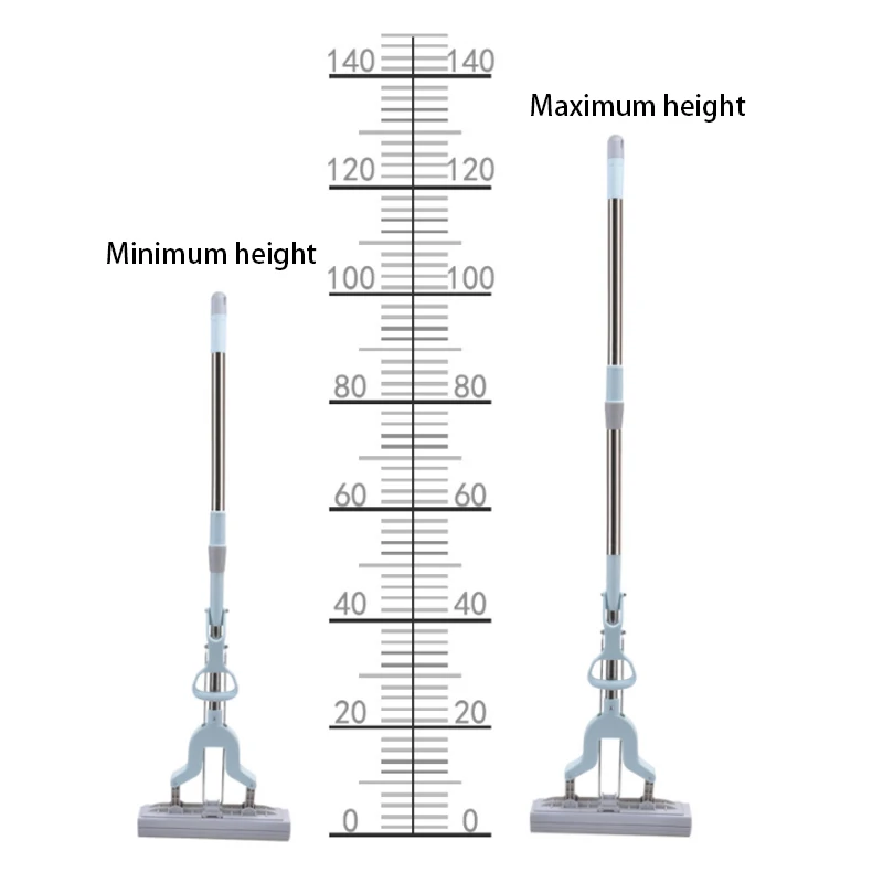 Швабра для пола, телескопическая ручка, Абсорбирующая губка, швабра из нержавеющей стали, ручка швабры для дома, ванной, кухни, инструмент для очистки домашнего пола