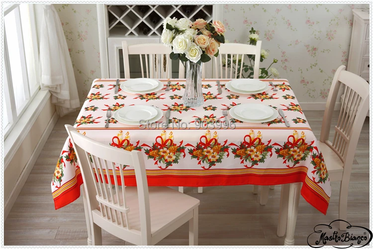 を送料shipping Bas 008 Europeanポリエステル平野クリスマスプリント花赤い長いテーブルレストランカフェテーブルクロス Cafe Tablecloth Restaurant Tableclothtable Tablecloth Aliexpress