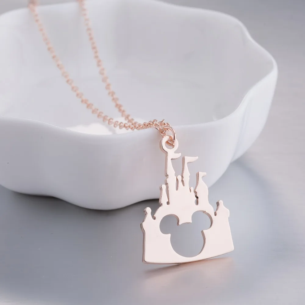 4-Daisies-Boho-Castle-Mickey-Head-Pendant-Necklace-Castle-Animal-Jewelry-For-Women-Necklaces-Fashion-Accessories